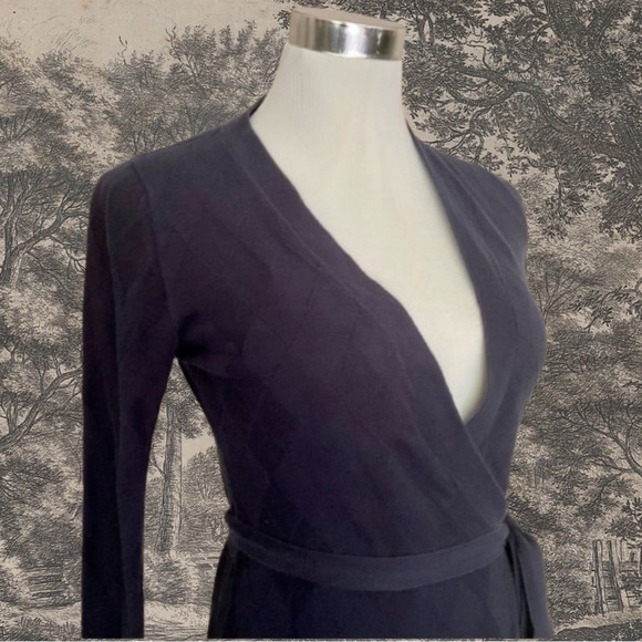 Old Navy argyle wrap sweater cardigan - Picture 4 of 7